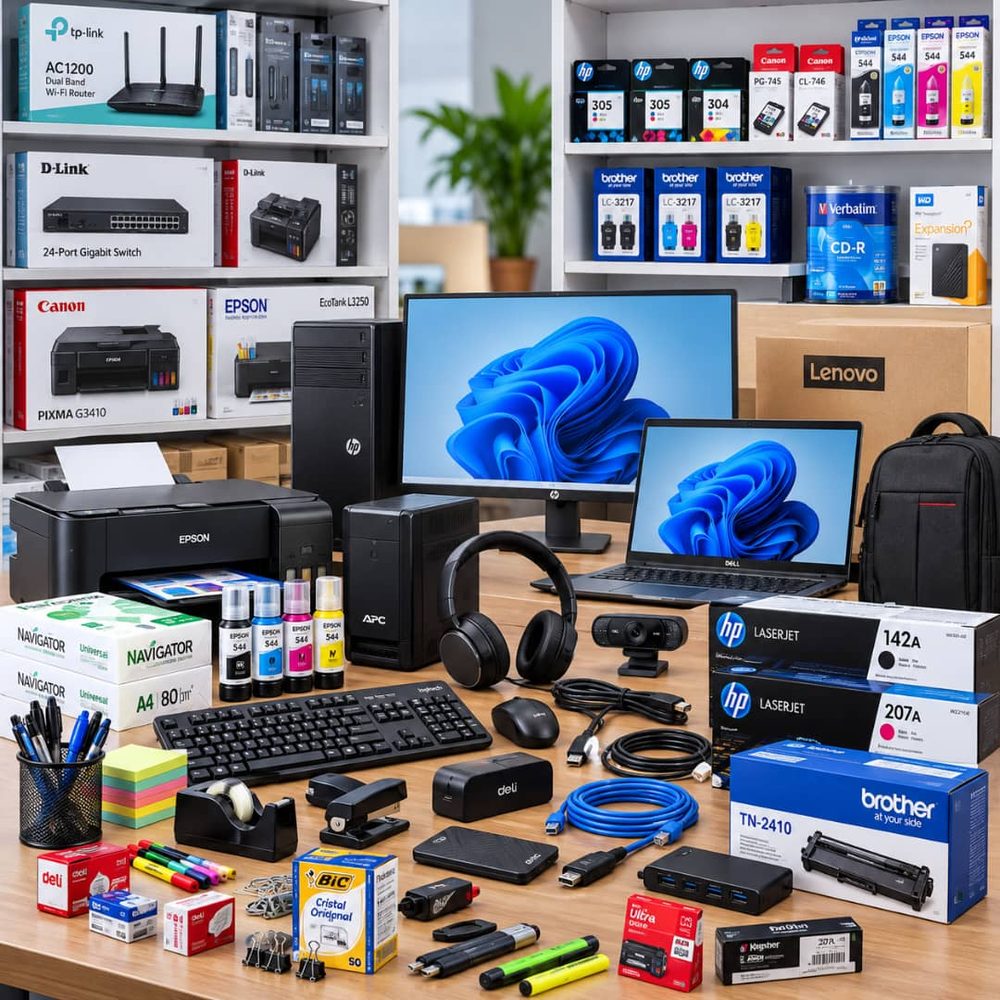 Ordinateurs, imprimantes et consommables informatiques