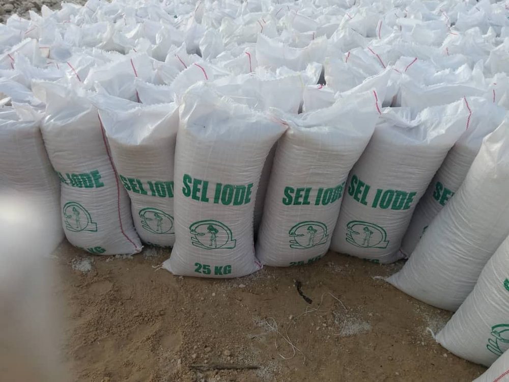 Sacs de sel iodé de 25 kg